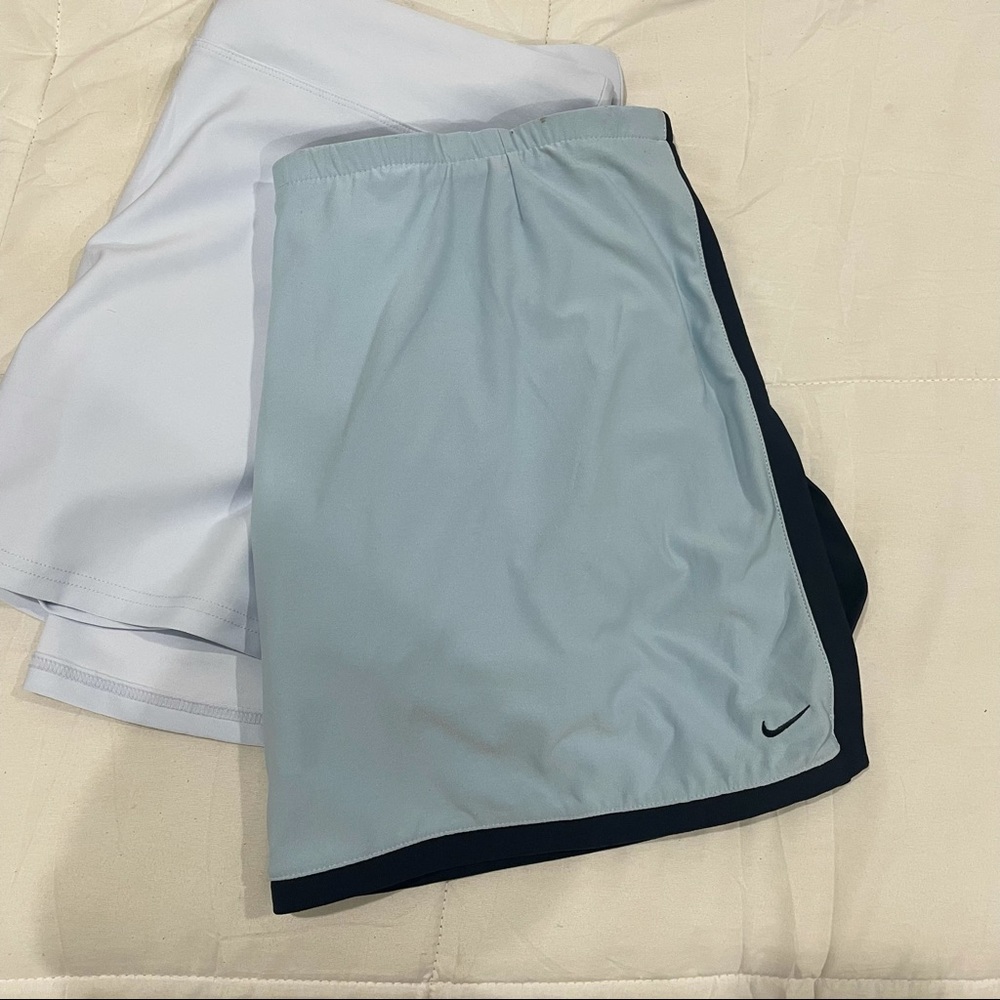 vintage pastel blue nike tennis skirt
